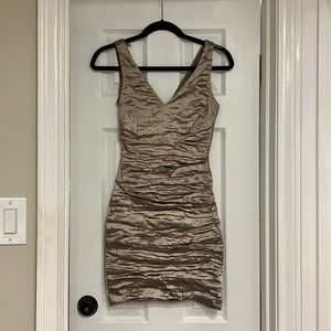 Nicole Miller Champagne Mini Dress